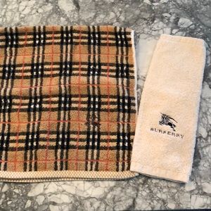 Burberry Towel Set Novacheck Hand And Face Towels